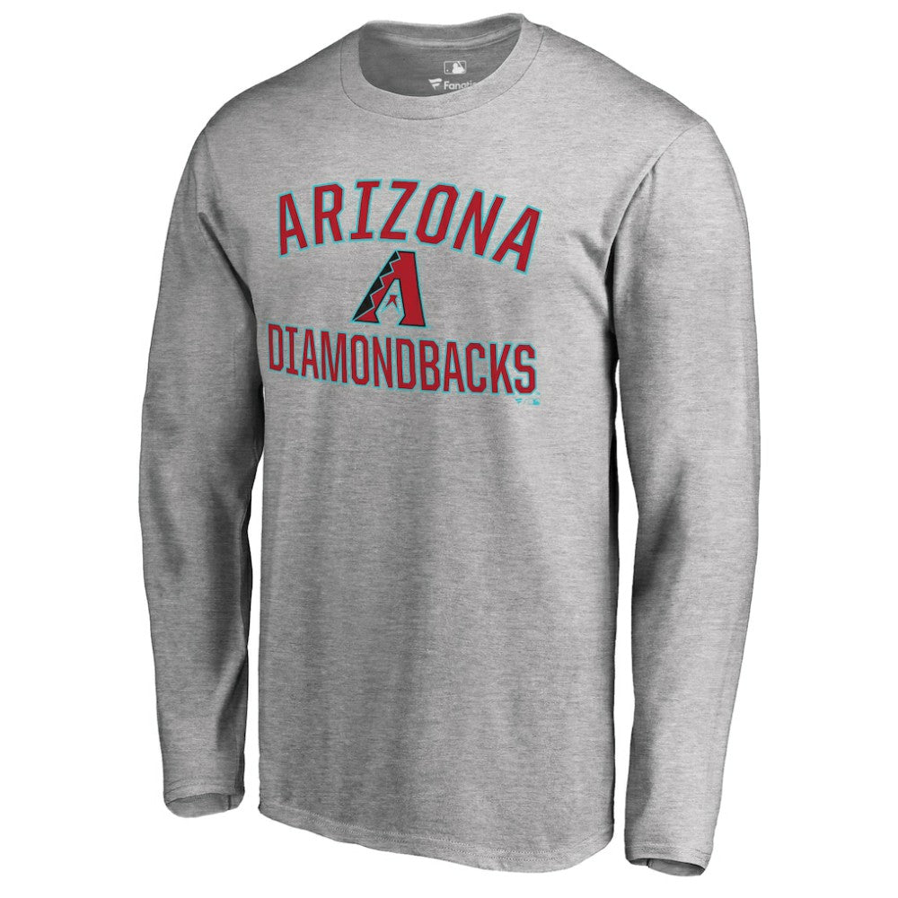 Ash Arizona Diamondbacks Victory Arch Long Sleeve T-Shirt