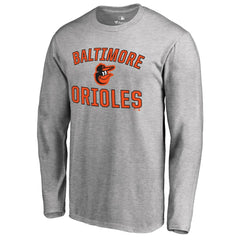 Ash Baltimore Orioles Victory Arch Long Sleeve T-Shirt
