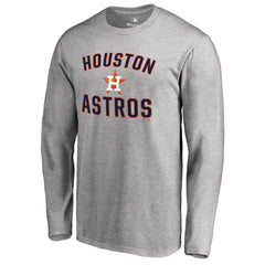 Ash Houston Astros Victory Arch Long Sleeve T-Shirt