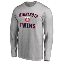 Ash Minnesota Twins Victory Arch Long Sleeve T-Shirt