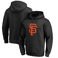 Black San Francisco Giants Official Logo Fitted Pullover Hoodie
