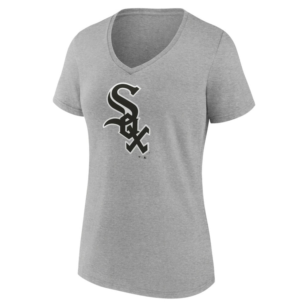 Ash Chicago White Sox Women's Secondary Color Primary Logo T-Shirt