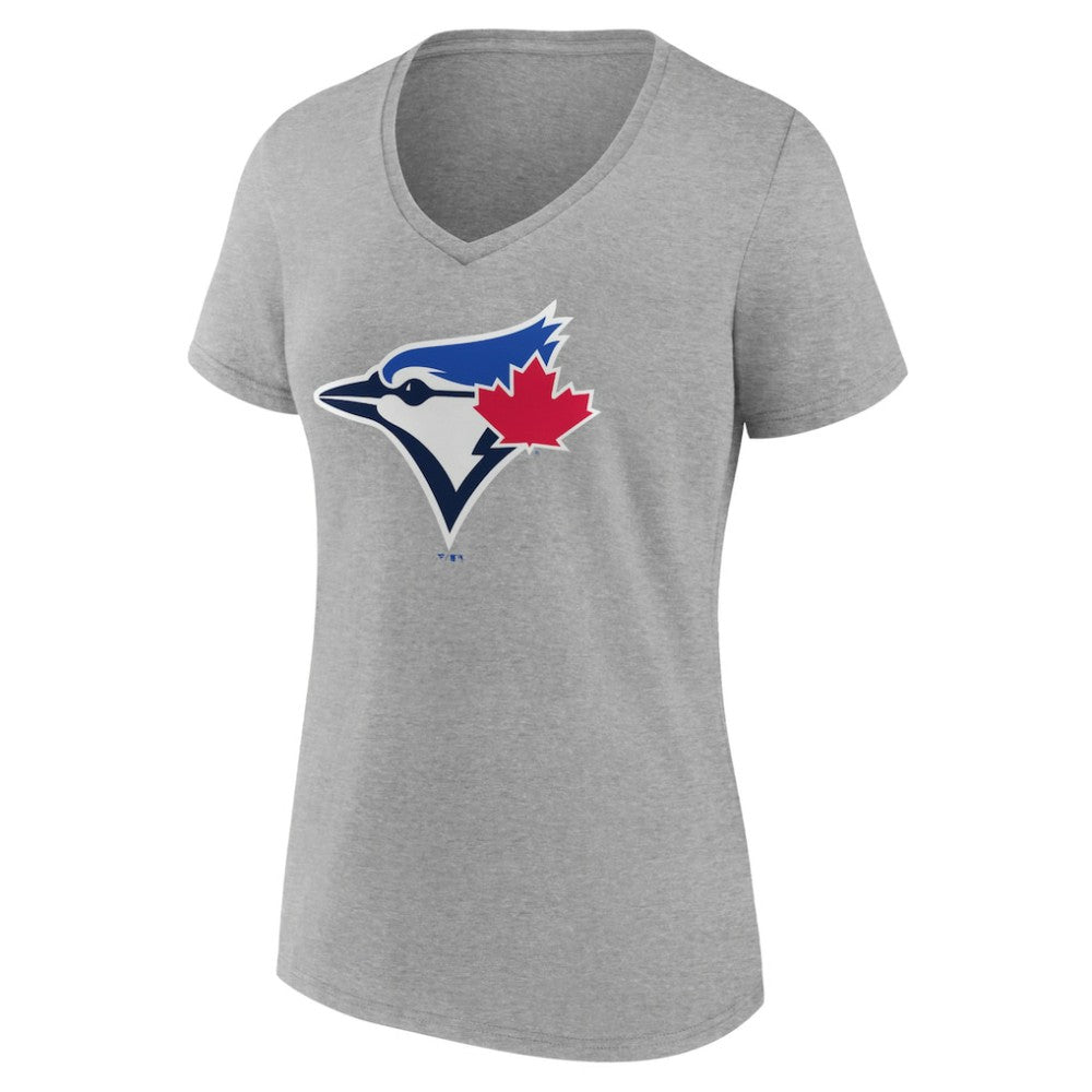 Ash Toronto Blue Jays Women's Secondary Color Primary Logo T-Shirt