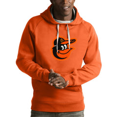 Orange Baltimore Orioles Antigua Victory Pullover Hoodie