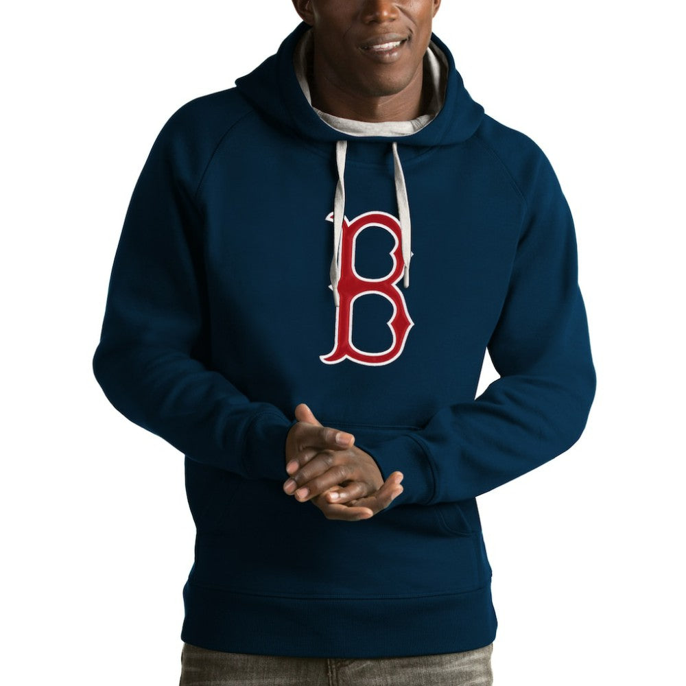 Navy Boston Red Sox Antigua Victory Pullover Hoodie