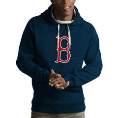 Navy Boston Red Sox Antigua Victory Pullover Hoodie
