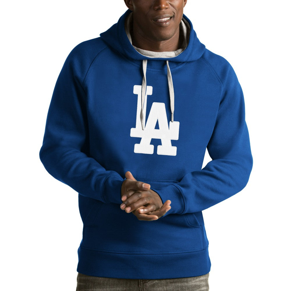 Royal Los Angeles Dodgers Antigua Victory Pullover Hoodie