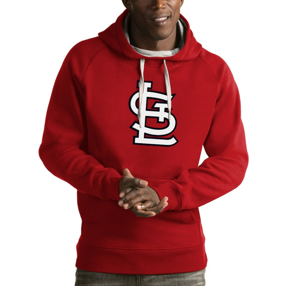 Red St. Louis Cardinals Antigua Victory Pullover Hoodie