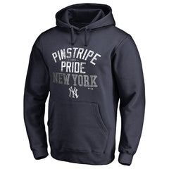Navy New York Yankees Hometown Collection Pinstripe Pride Pullover Hoodie