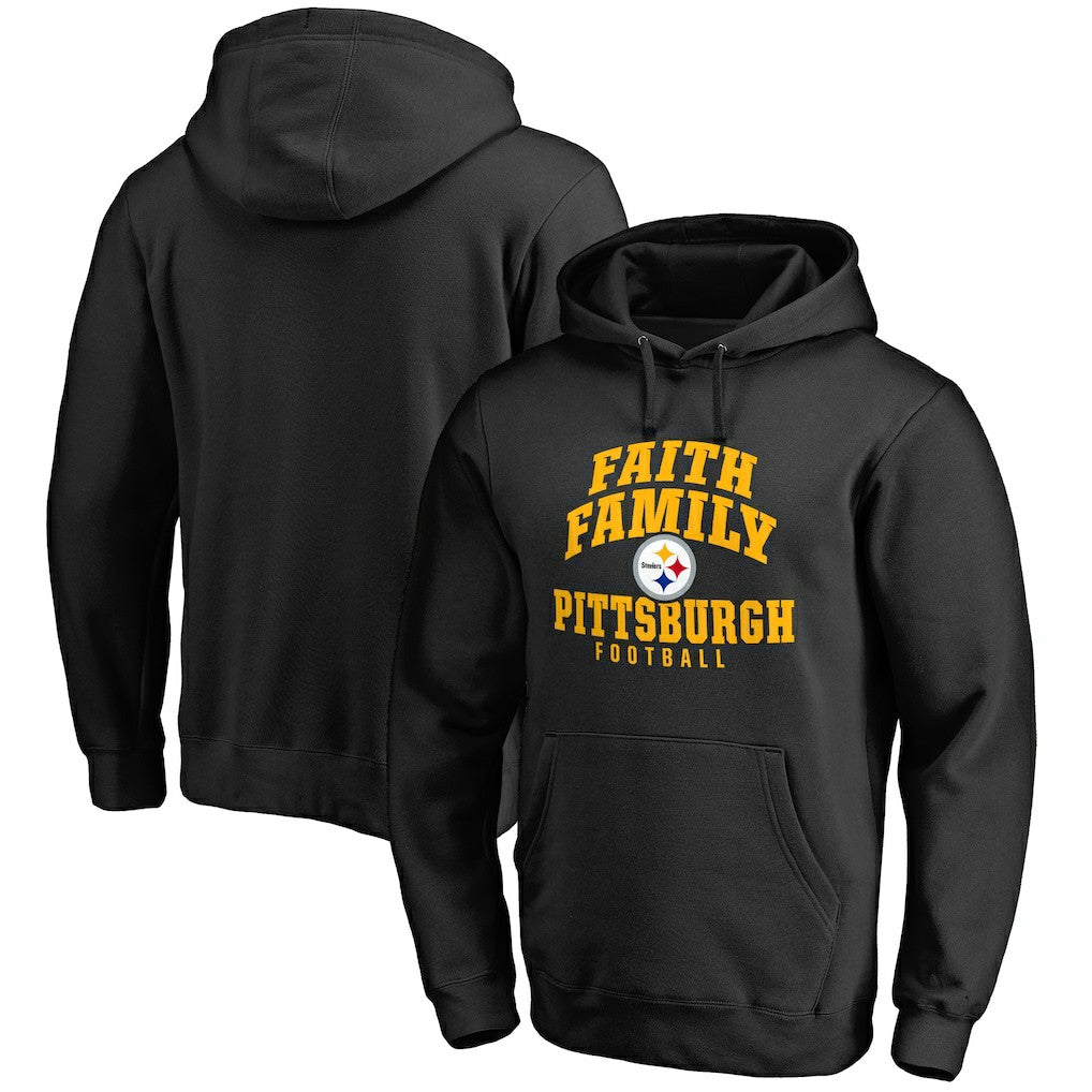 Faith Family Pullover Hoodie - Pittsburgh Steelers Hoodies