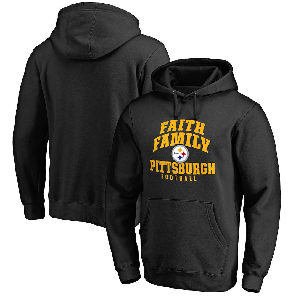 Faith Family Pullover Hoodie - Pittsburgh Steelers Hoodies