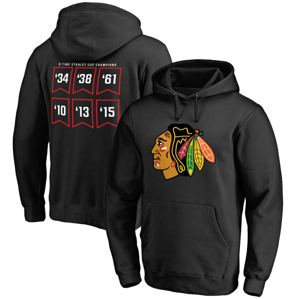 NHL Chicago Blackhawks Raise the Banner Pullover Hoodie