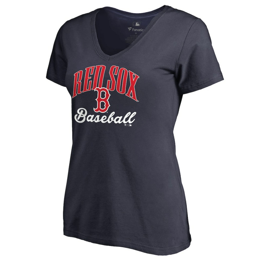 Navy Boston Red Sox Women's Victory Script T-Shirt