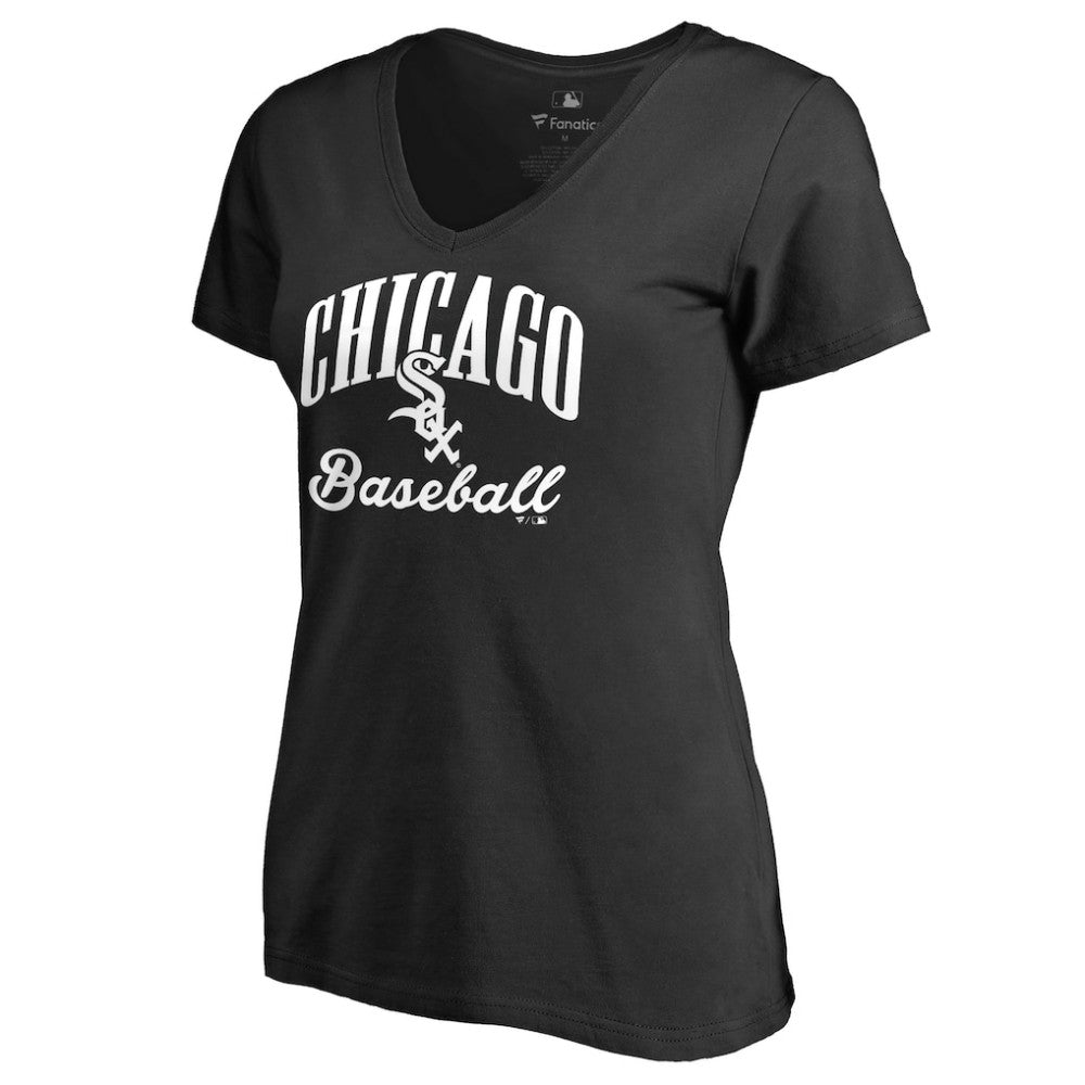 Black Chicago White Sox Women's Victory Script T-Shirt