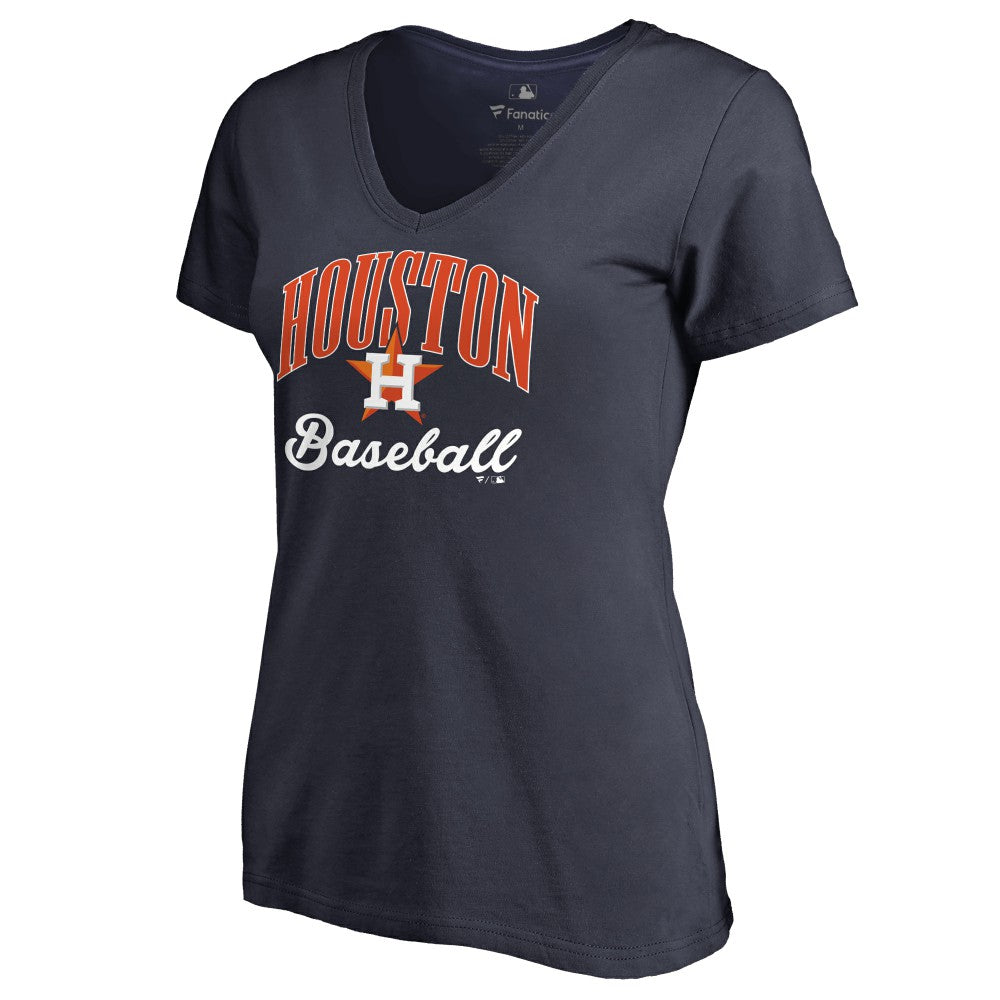 Navy Houston Astros Women's Victory Script T-Shirt