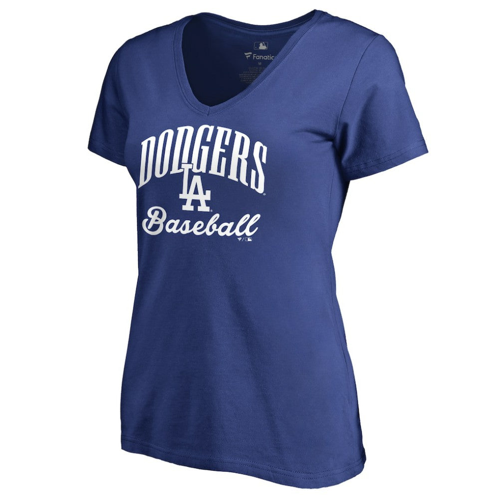 Royal Los Angeles Dodgers Women's Victory Script T-Shirt