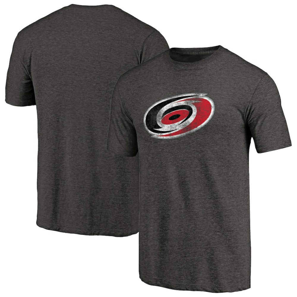 NHL Carolina Hurricanes Distressed Team Primary Logo Tri-Blend T-Shirt