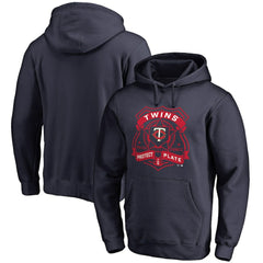 Navy Minnesota Twins Police Badge Pullover Hoodie