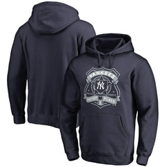 Navy New York Yankees Police Badge Pullover Hoodie