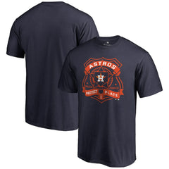 Navy Houston Astros Police Badge T-Shirt