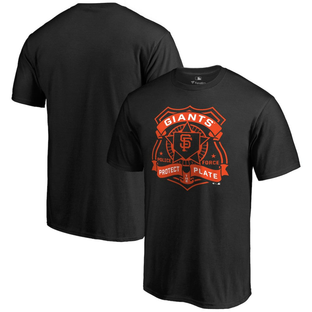 Black San Francisco Giants Police Badge T-Shirt