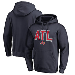 Navy Atlanta Braves ATL Hometown Pullover Hoodie