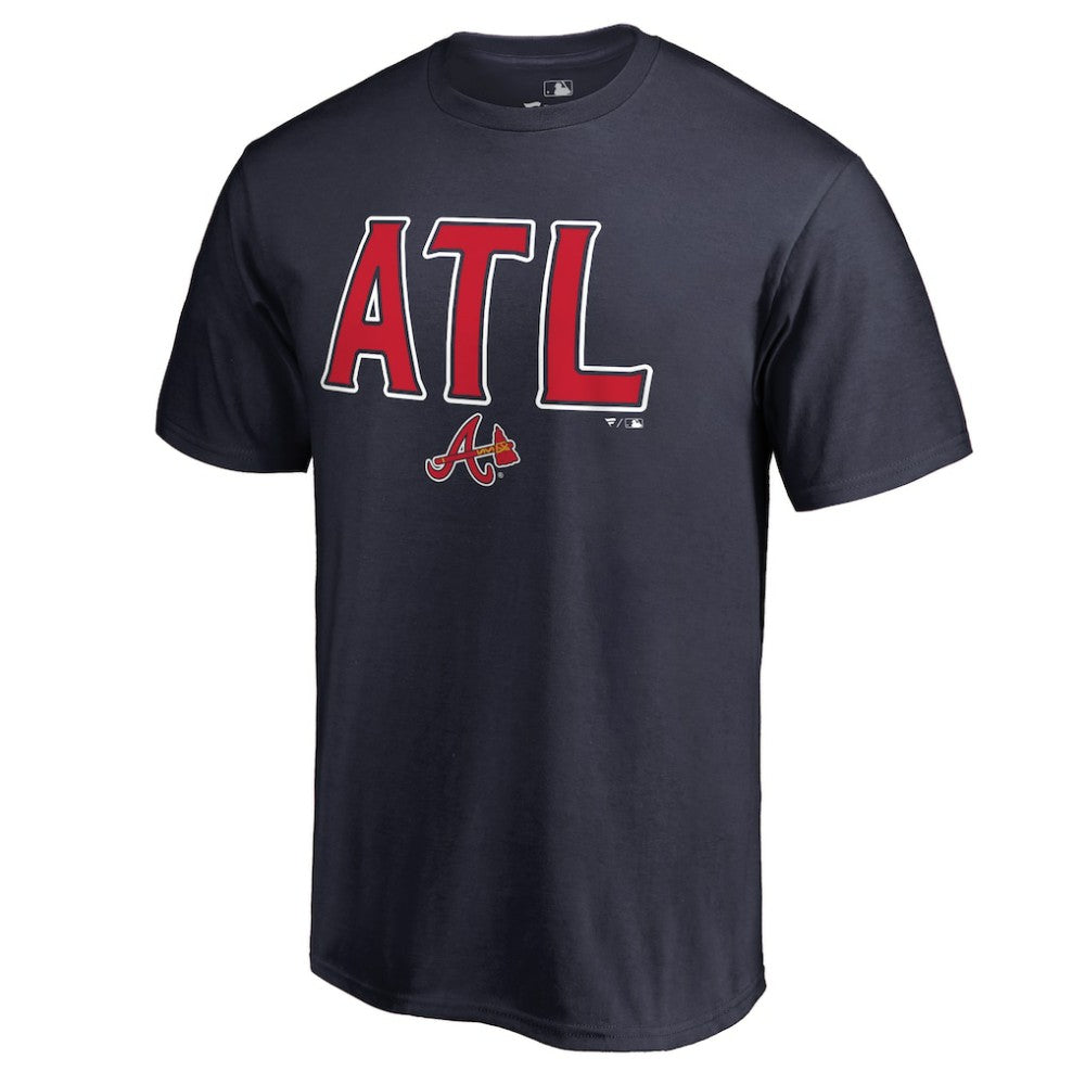 Navy Atlanta Braves ATL Hometown T-Shirt