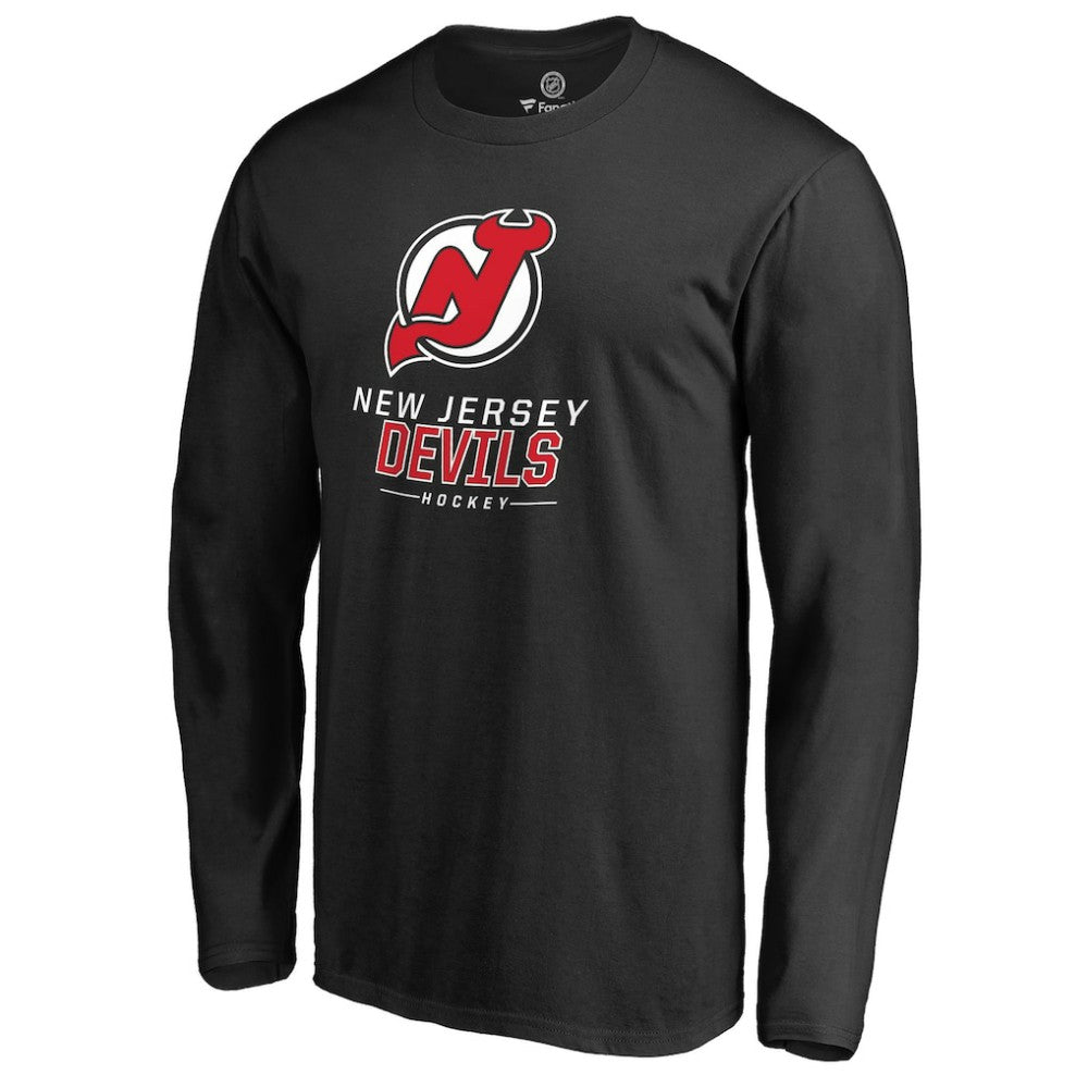 NHL New Jersey Devils Team Lockup Long Sleeve T-Shirt