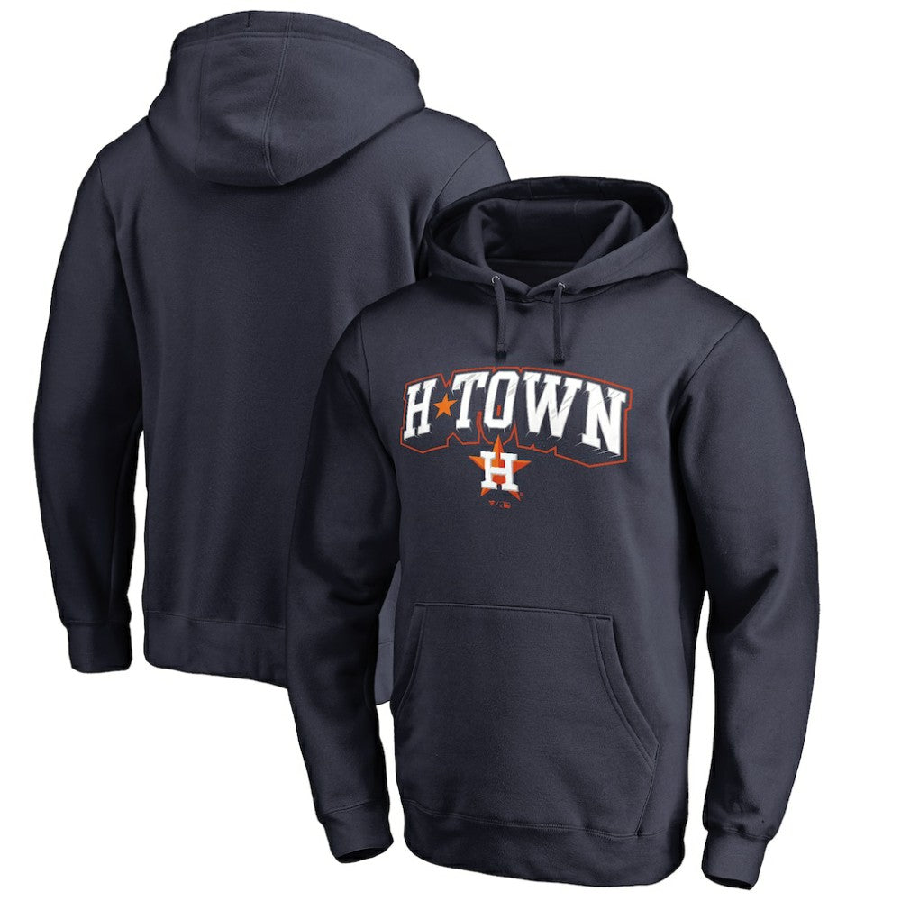 Navy Houston Astros H Town Hometown Pullover Hoodie