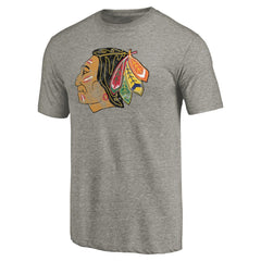 NHL Chicago Blackhawks Throwback Logo 1960-1961 Tri-Blend T-Shirt