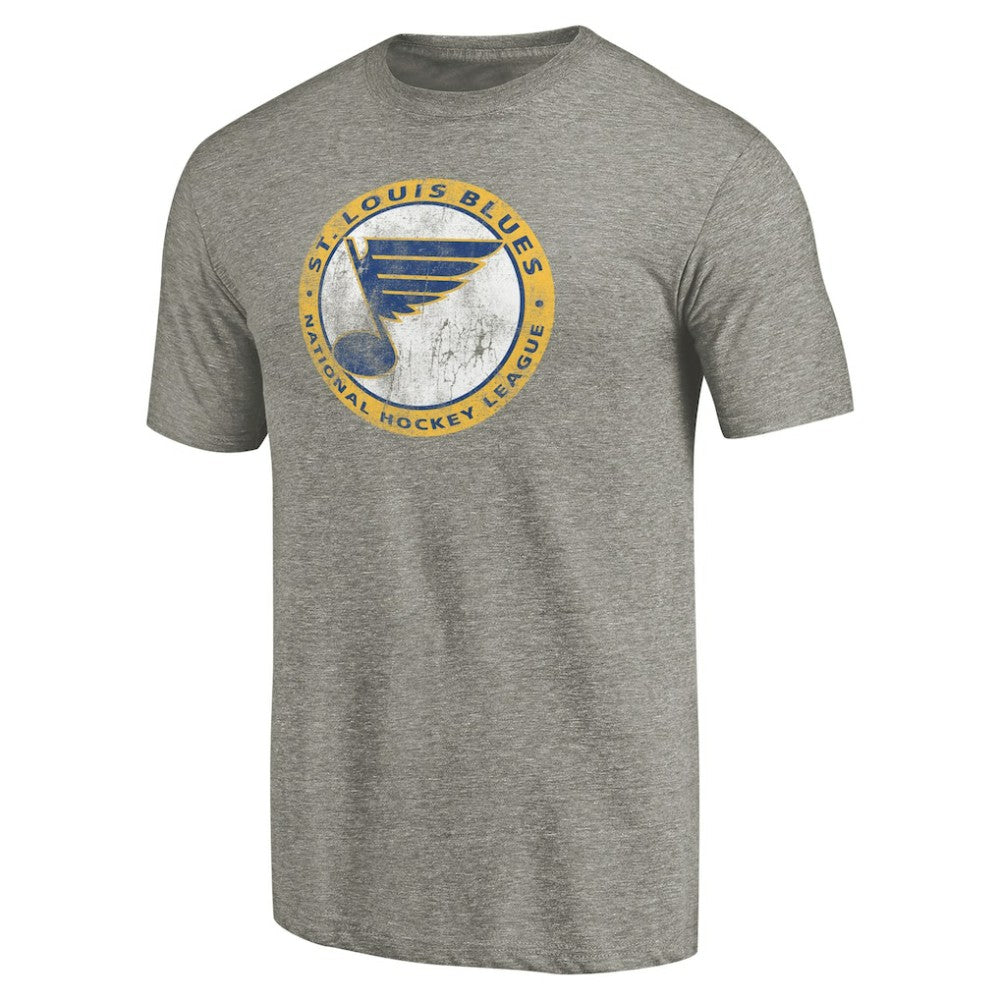 NHL St. Louis Blues Throwback Logo 1970 Tri-Blend T-Shirt