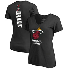 Goran Dragic Miami Heat Women's Backer V-Neck T-Shirt