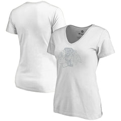 NHL Chicago Blackhawks Women's Whiteout V-Neck T-Shirt