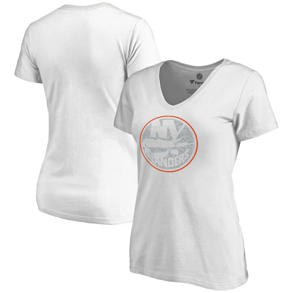 NHL New York Islanders Women's Whiteout V-Neck T-Shirt