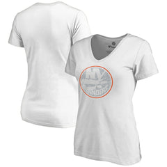 NHL New York Islanders Women's Whiteout V-Neck T-Shirt
