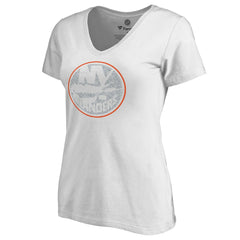 NHL New York Islanders Women's Whiteout V-Neck T-Shirt
