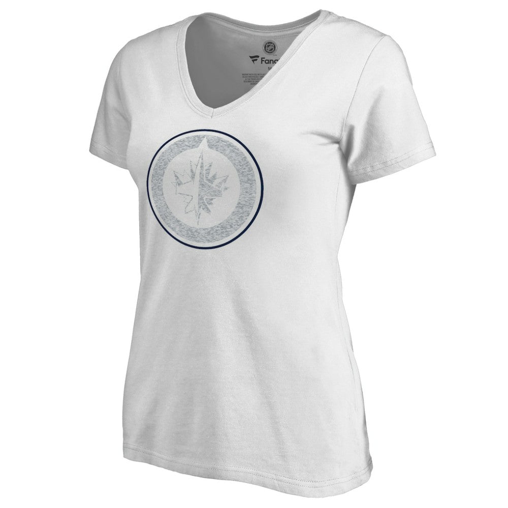 NHL Winnipeg Jets Women's Whiteout V-Neck T-Shirt