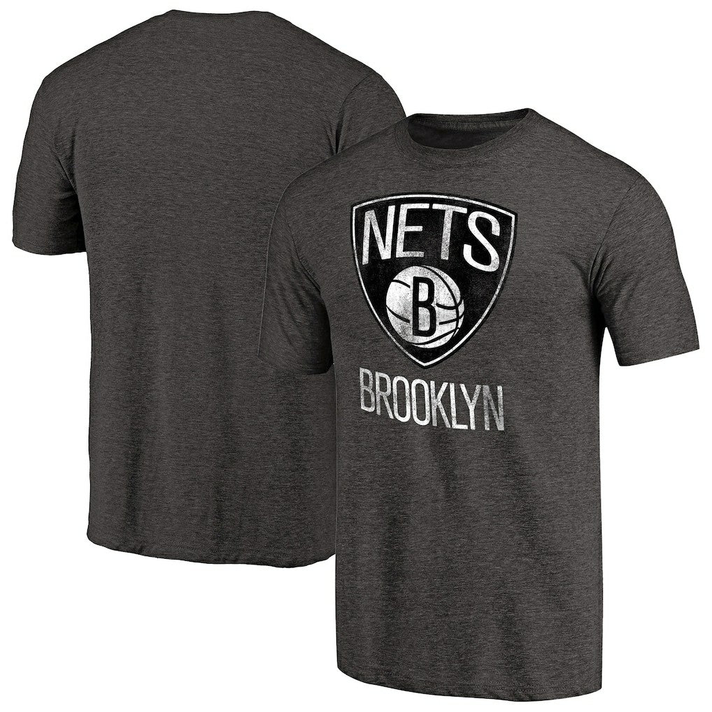 Brooklyn Nets Distressed Team Logo Tri-Blend T-Shirt