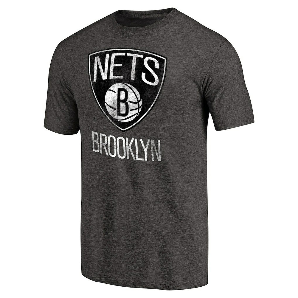 Brooklyn Nets Distressed Team Logo Tri-Blend T-Shirt