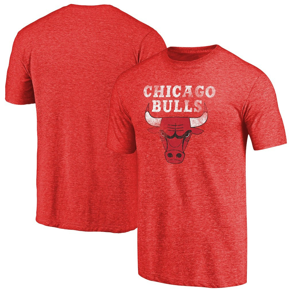 Chicago Bulls Distressed Team Logo Tri-Blend T-Shirt sale