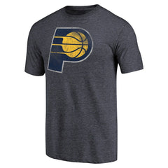 Indiana Pacers Distressed Team Logo Tri-Blend T-Shirt