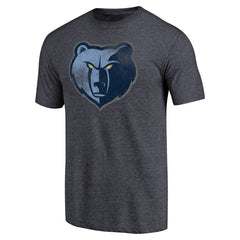 Memphis Grizzlies Distressed Team Logo Tri-Blend T-Shirt