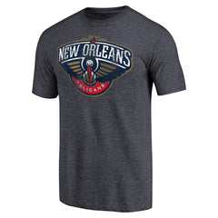 New Orleans Pelicans Distressed Team Logo Tri-Blend T-Shirt
