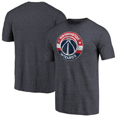 Washington Wizards Distressed Team Logo Tri-Blend T-Shirt