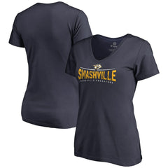 NHL Nashville Predators Women's Hometown Collection Smashville V-Neck T-Shirt
