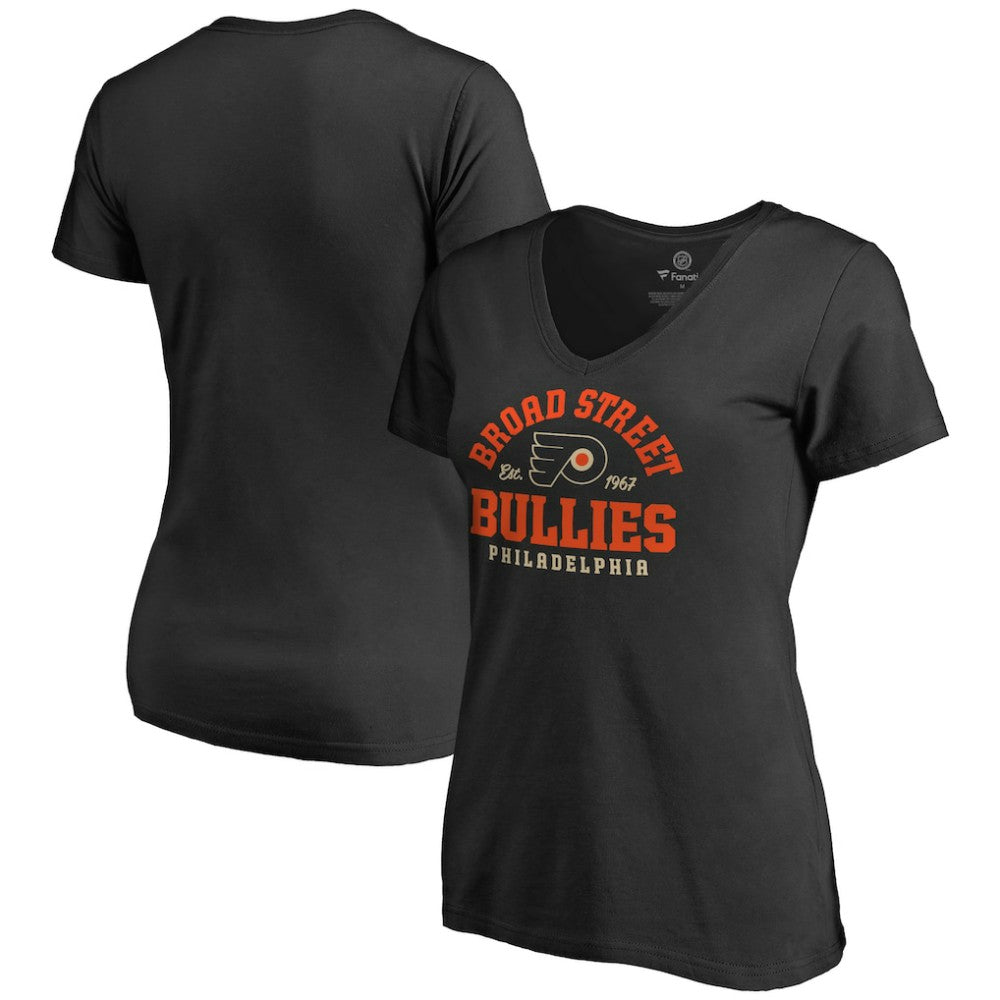 NHL Philadelphia Flyers Women's Hometown Collection Bullies V-Neck T-Shirt