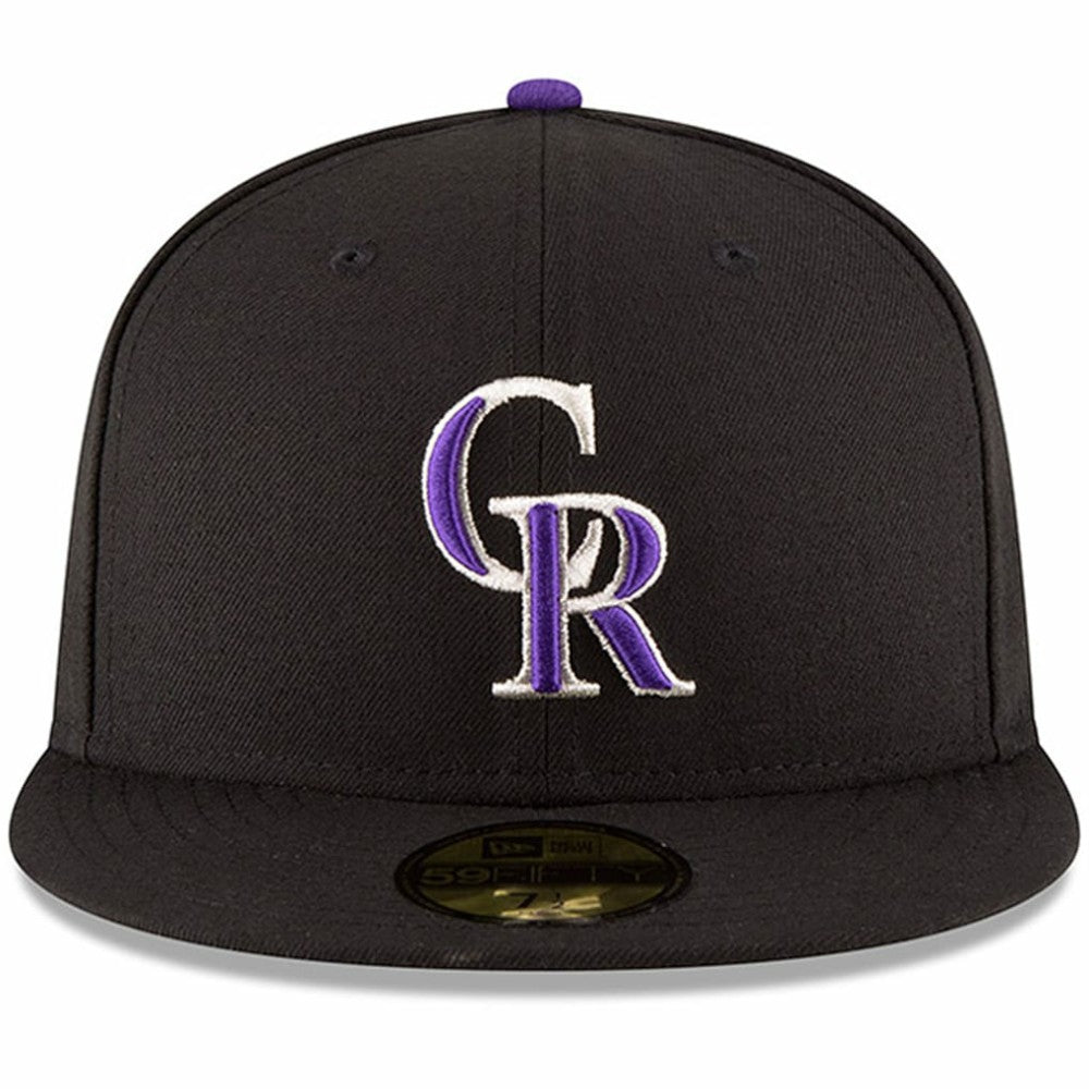 Black Colorado Rockies New Era Authentic Collection ON Field 59FIFTY Structured Hat