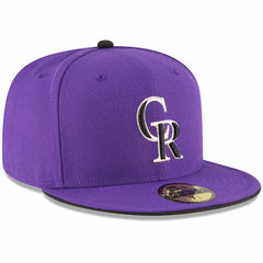 Purple Colorado Rockies New Era Authentic Collection ON Field 59FIFTY Structured Hat