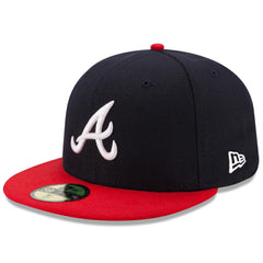 Navy/Red Atlanta Braves New Era Home Authentic Collection On-Field 59FIFTY Fitted Hat