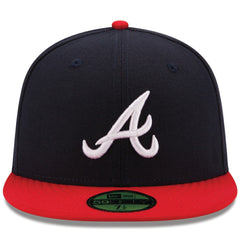 Navy/Red Atlanta Braves New Era Home Authentic Collection On-Field 59FIFTY Fitted Hat
